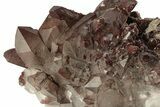 Natural, Red Quartz Crystal Cluster - Morocco #271790-1